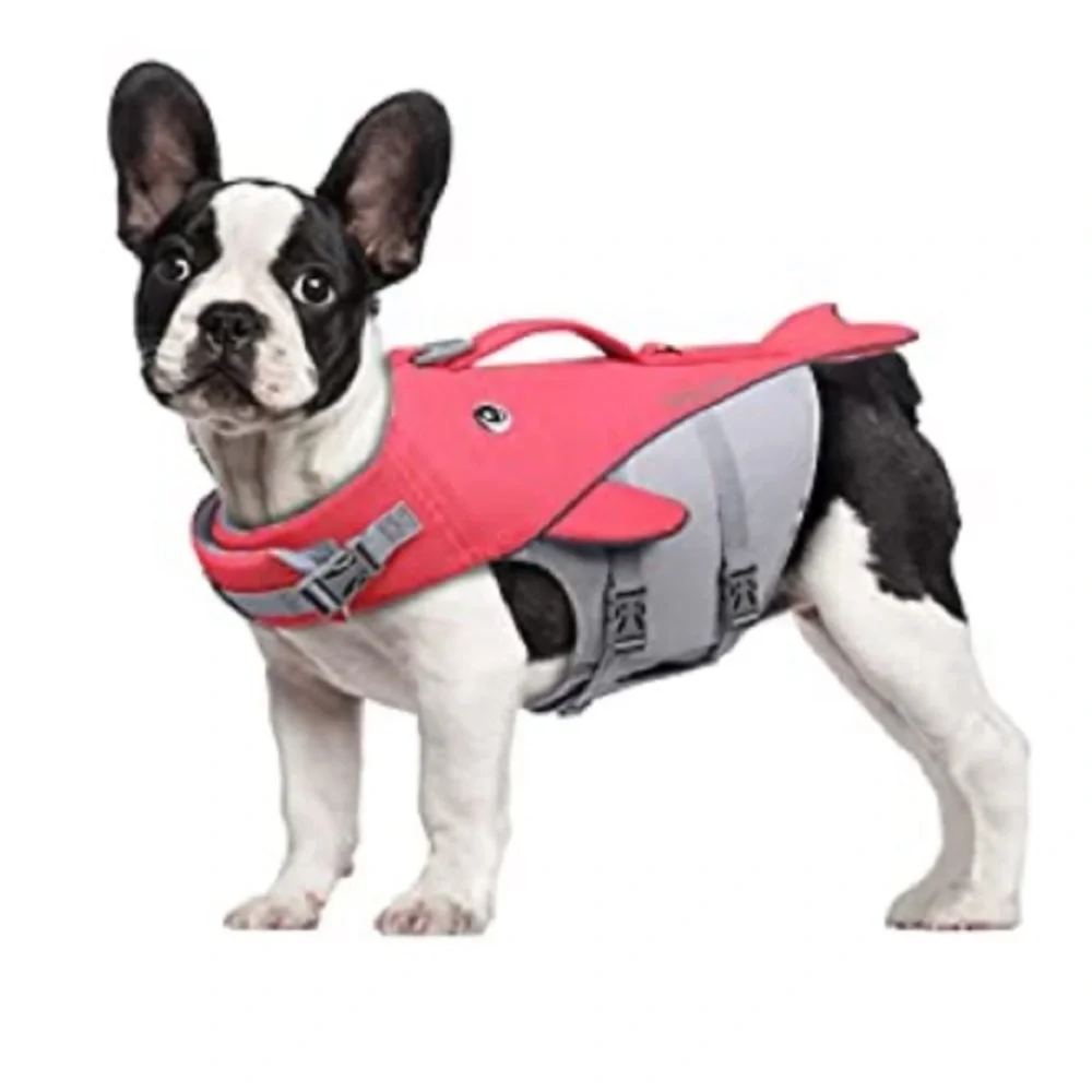Medium Dog Life Vest, Reflective Whale-Shape Life Vest - Picture 1 of 12